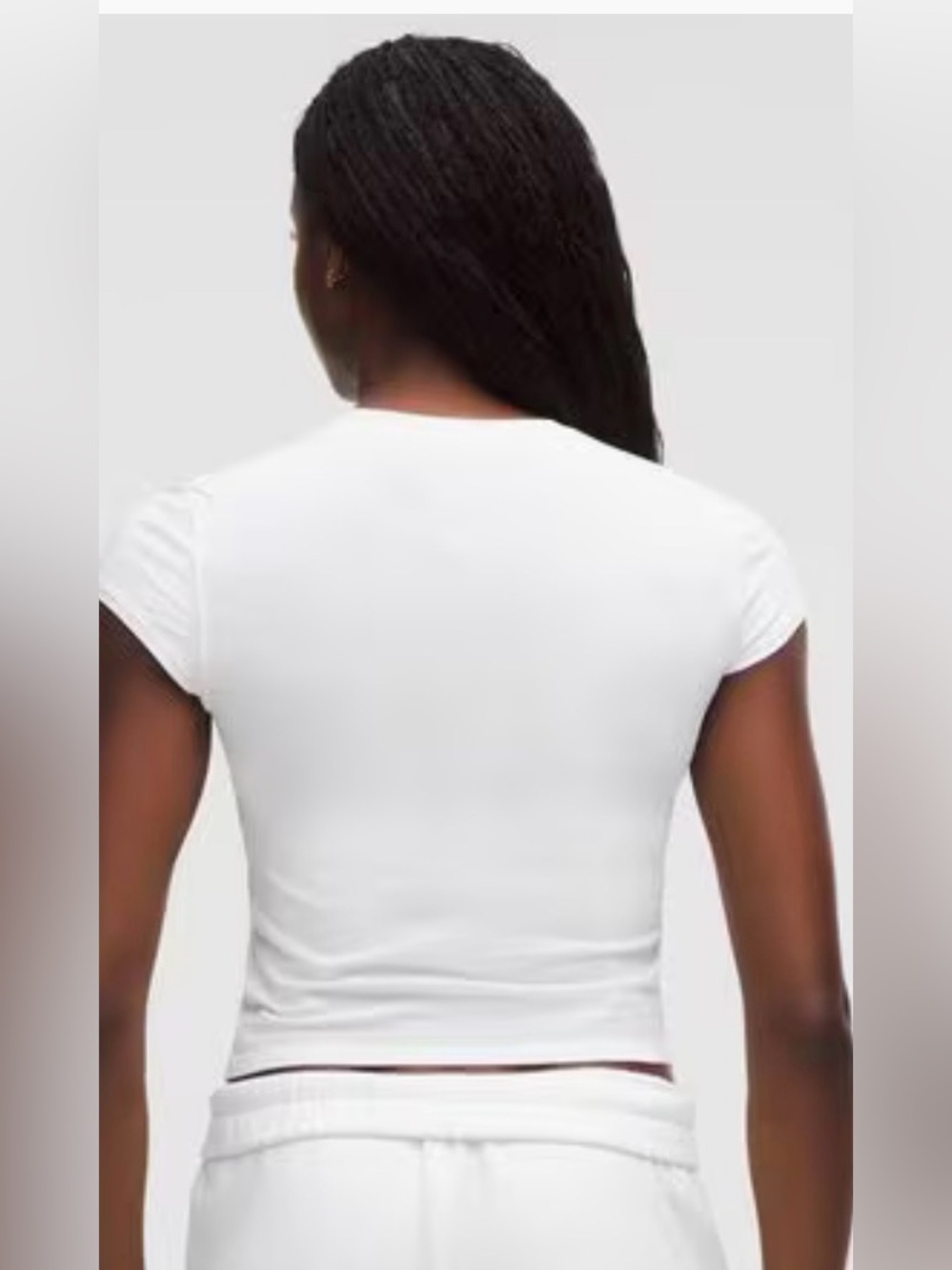 Lululemon Tennis & Sports Club Graphic Baby Tee NWT White Size M Rare - Picture 4 of 5